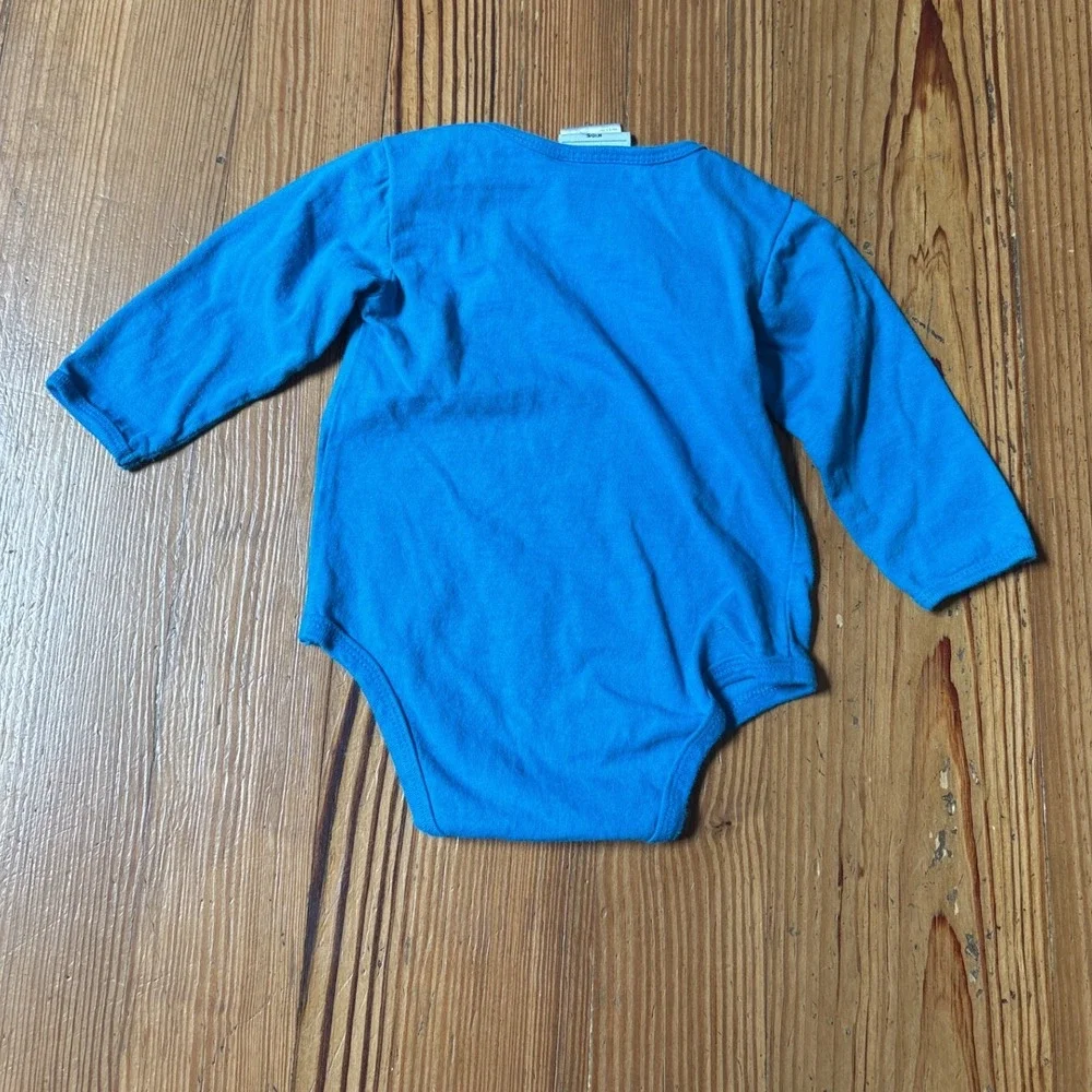 NFL Team Apparel Bodysuit Kids Blue Carolina Panthers Football SIZE 6/9 M